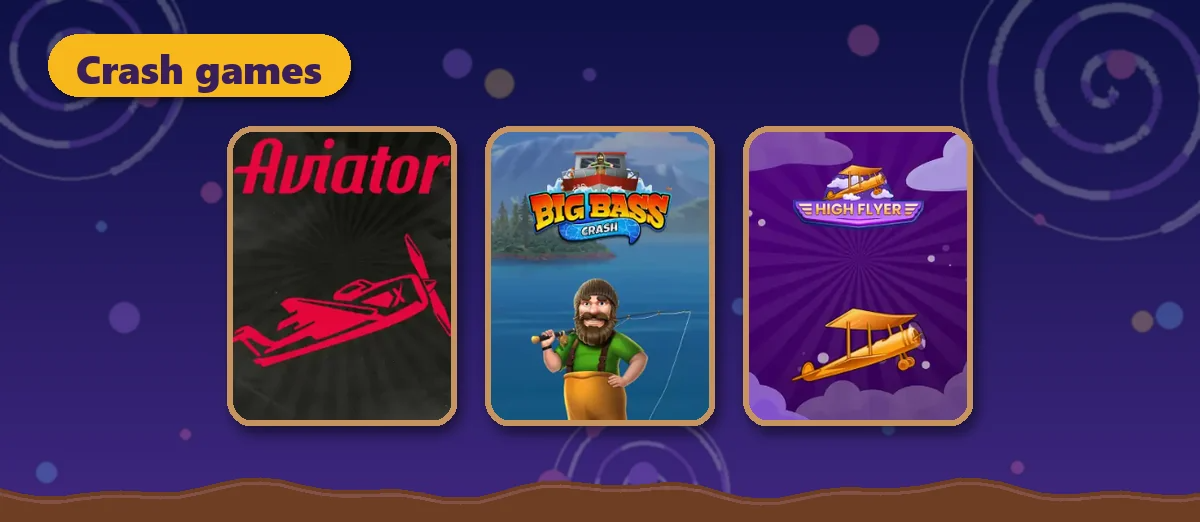  crashspellen bij chocospin aviator big bass crash en meer