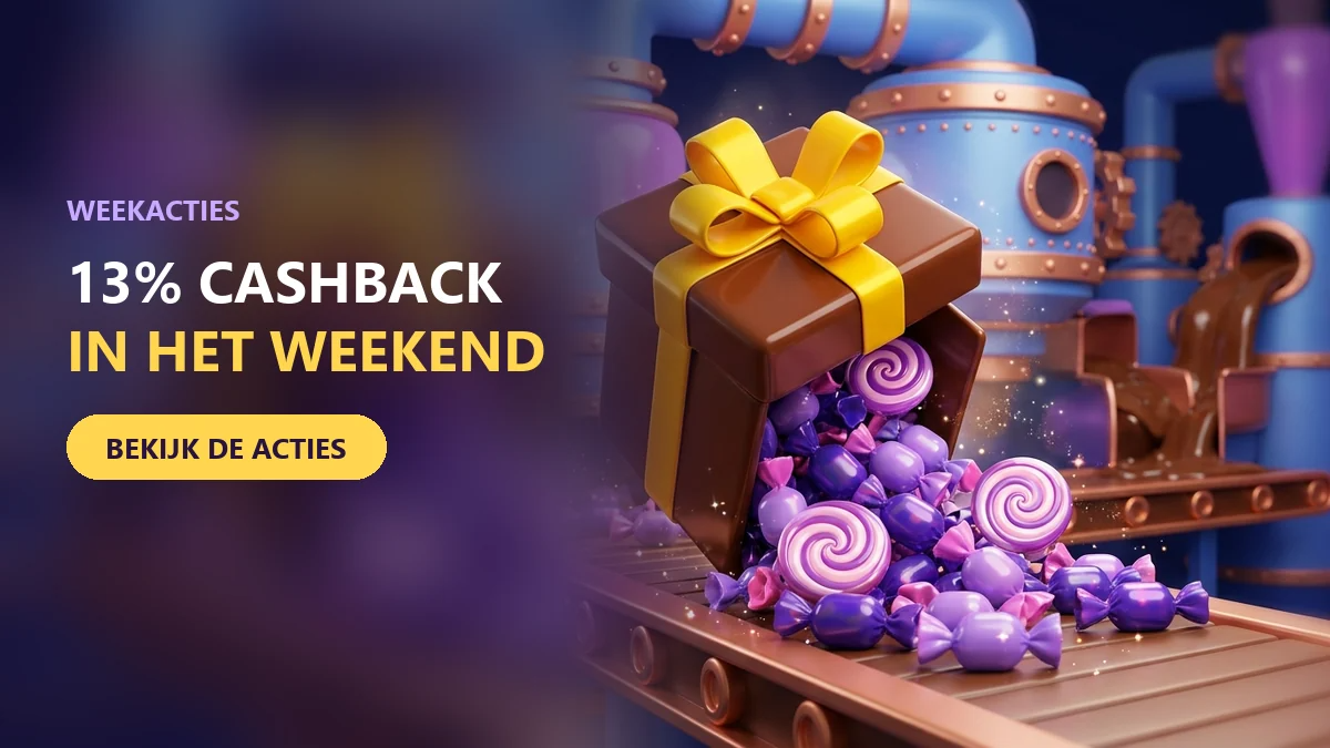 chocoladedoos met snoep voor de weekendcashback bij chocospin